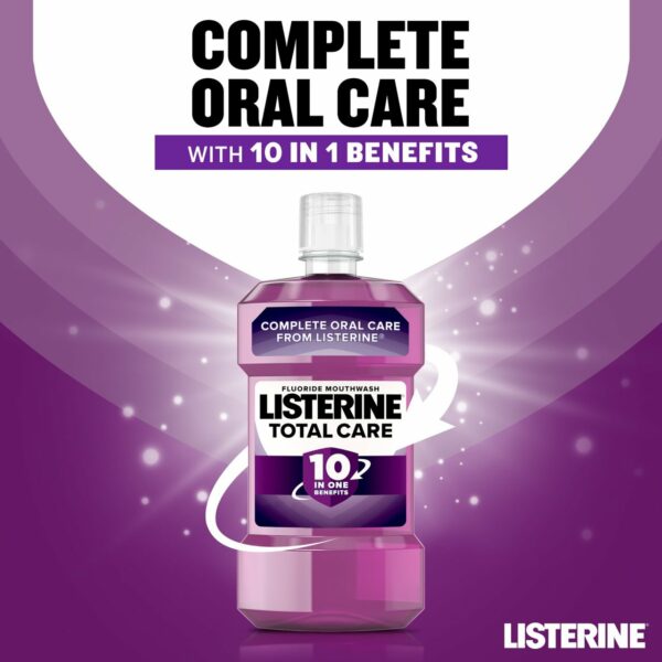 Listerine Total Care Clean Mint Mouthwash  250ml - Image 3