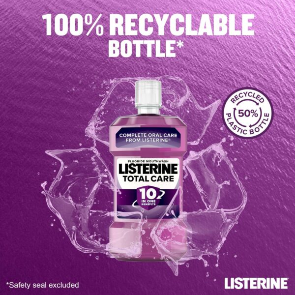 Listerine Total Care Clean Mint Mouthwash  250ml - Image 6