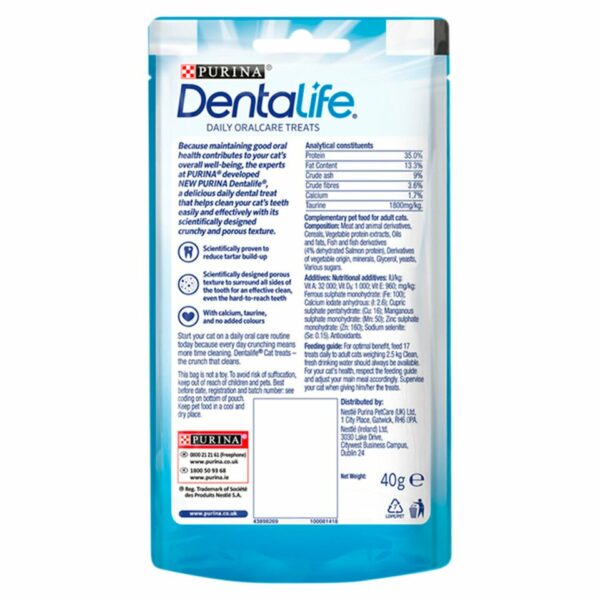 Dentalife Salmon Dental Cat Treats 40g - Image 2