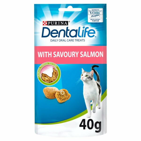 Dentalife Salmon Dental Cat Treats 40g