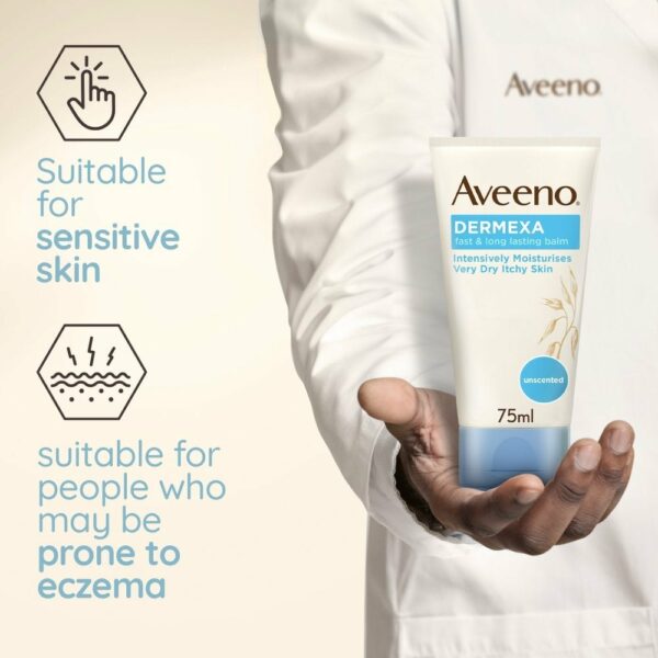Aveeno Dermexa Fast and Long Lasting Balm 75ml - Image 3