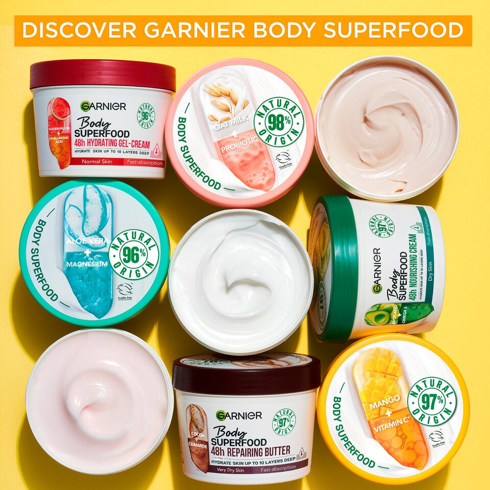 Garnier Body Superfood Nutri Glow Body Cream Vitamin C And Mango 380ml