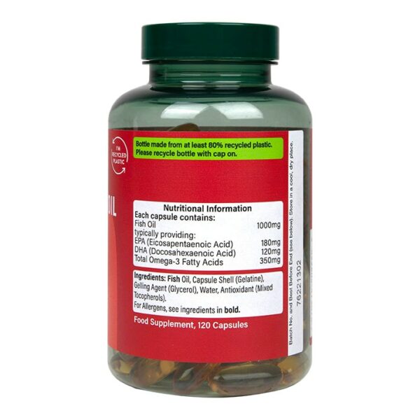 Holland & Barrett Omega 3 Fish Oil 1000mg 120 Capsules - Image 3