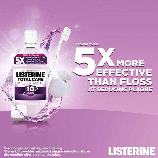 Listerine Total Care Milder Taste Mouthwash 500ml - Image 4