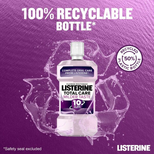 Listerine Total Care Milder Taste Mouthwash 500ml - Image 2