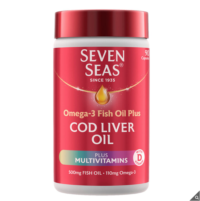 Seven Seas Cod Liver Oil Plus Multivitamins, 90 Capsules Britannia.lk