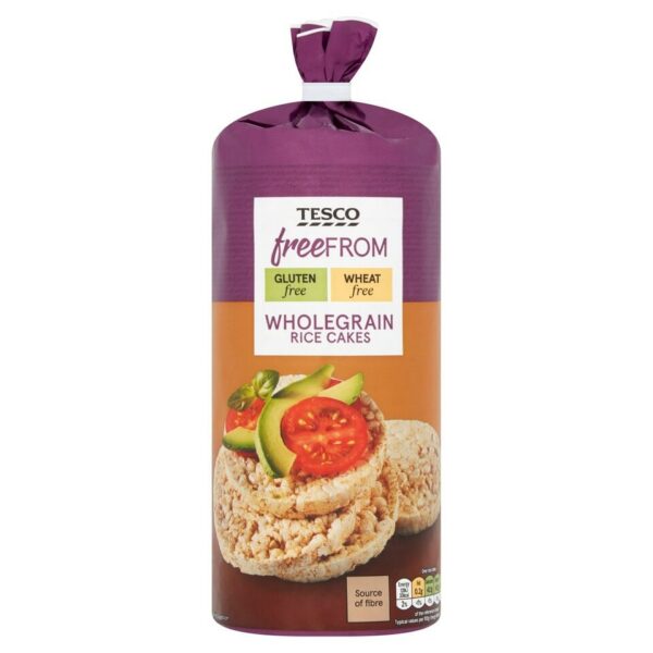 Tesco Free From Wholegrain Rice Cakes 130G Britannia.lk