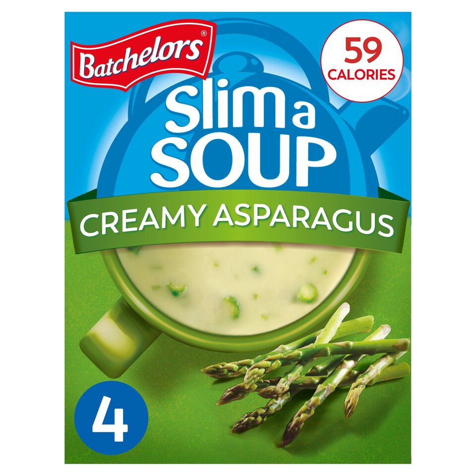 Batchelors Slim a Soup Creamy Asparagus 4 pack 59g Britannia.lk