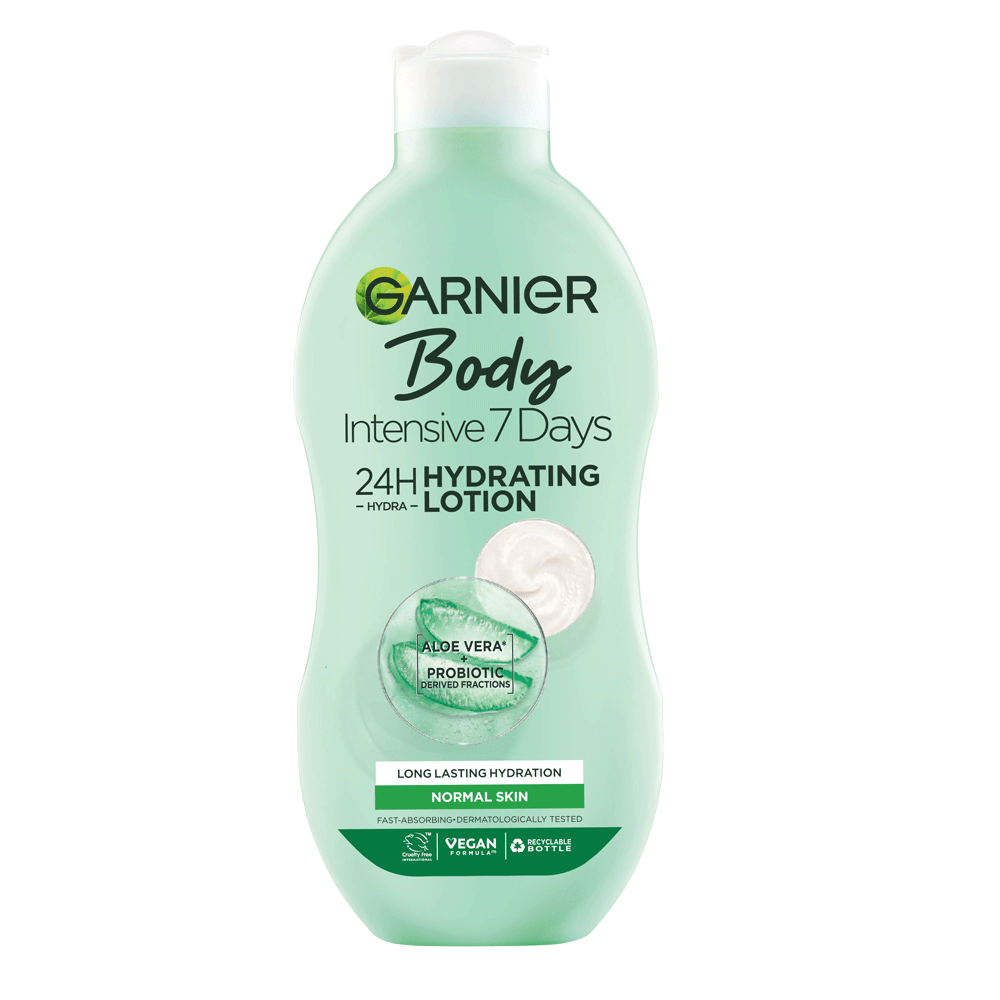 Garnier Intensive 7 Days Aloe Vera Probiotic Extract Body Lotion Normal