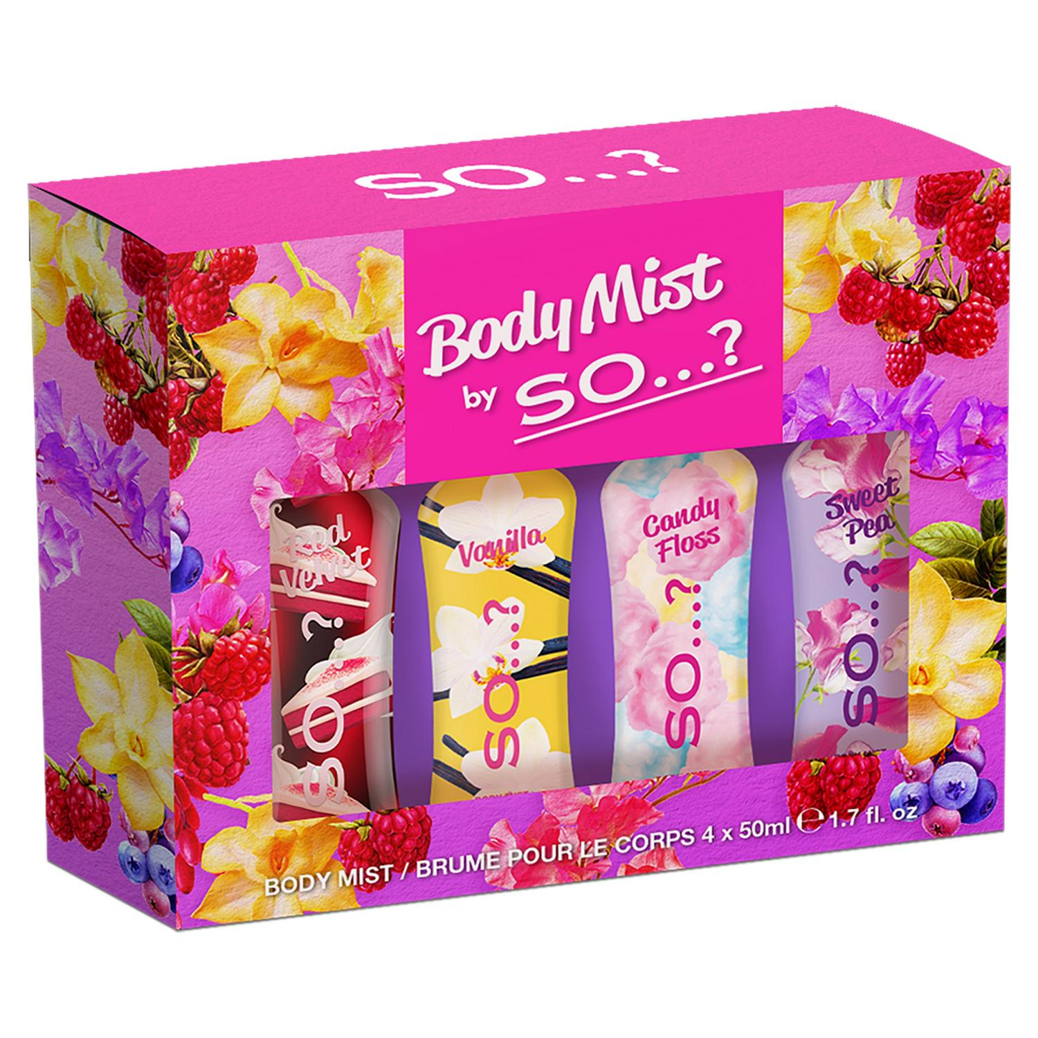Body Mist By So…? Womens Mini Mist Body Mist Gift Set (4x50ml