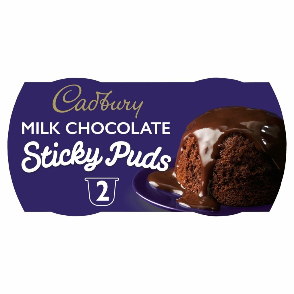Cadbury Milk Chocolate Sticky Puddings 2 x 95g Britannia.lk