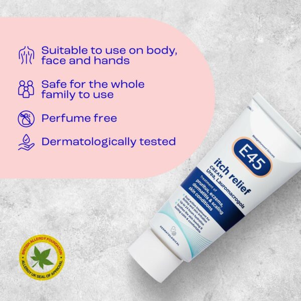 E45 Itch Relief Cream 100 g - Image 4