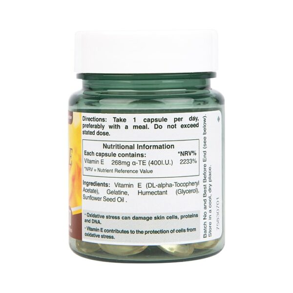 Holland & Barrett Vitamin E 400iu 30 Capsules - Image 3