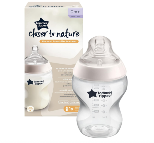Tommee Tippee Closer to Nature Clear Bottle, 250 ml