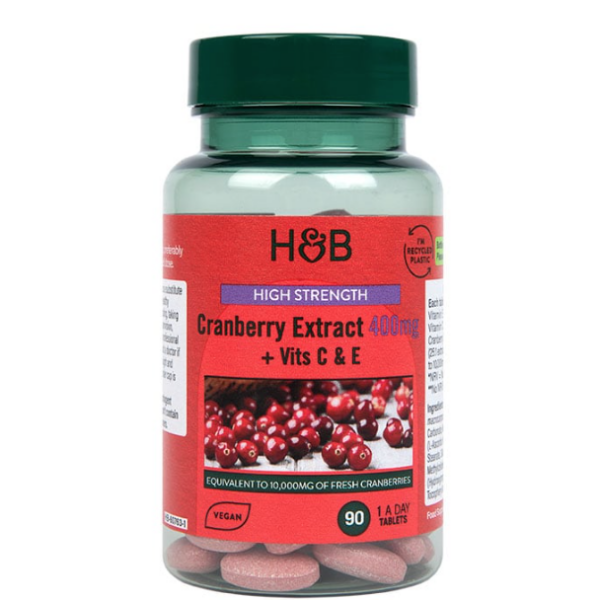 Holland & Barrett High Strength Cranberry Extract 400mg 90 Tablets