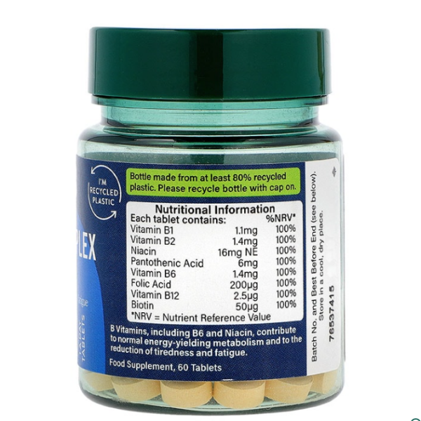 Holland & Barrett Complete Vit B Complex 60 Tablets - Image 2