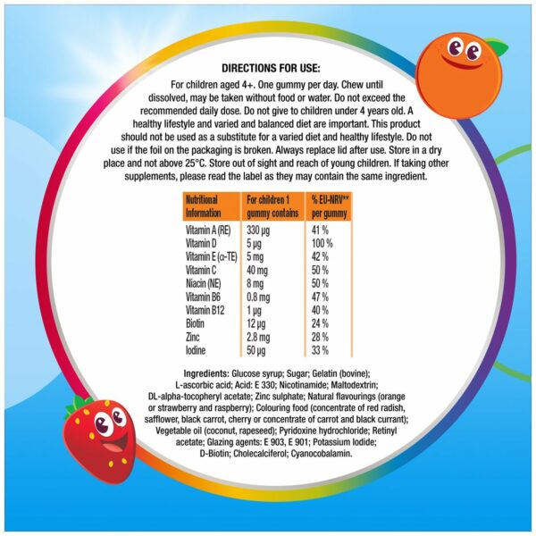 Centrum Kids Multigummies Mixed Berry Food Supplement 30s - Image 4