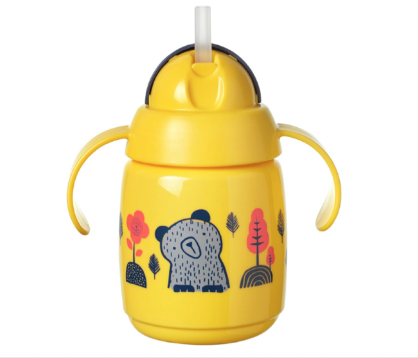Tommee Tippee Superstar Weighted Straw Cup  6m+, 300ml, Yellow