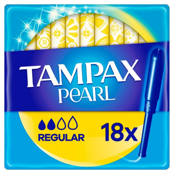 Tampax Pearl Compak Regular Tampons 18 Pack
