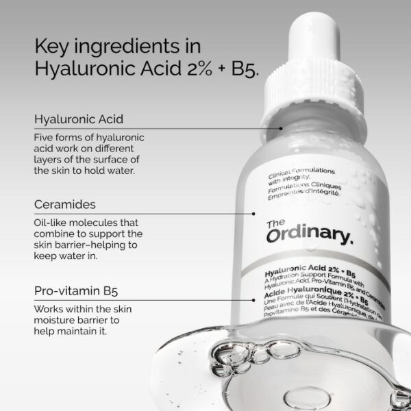 The Ordinary. Hyaluronic Acid 2% + B5 Hydrating Serum  30ml - Image 6