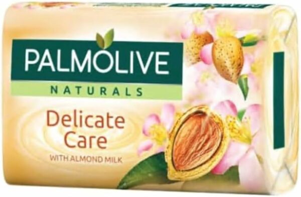 Palmolive Natural Soap Bar Delicate Care Almond & Milk 90g - Image 4