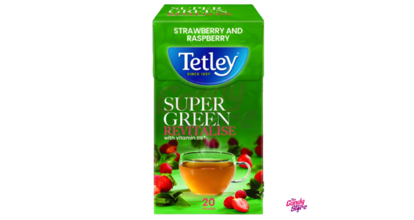 Tetley Super Green Revitalise Strawberrt & Raspberry Tea Bags 20 per pack