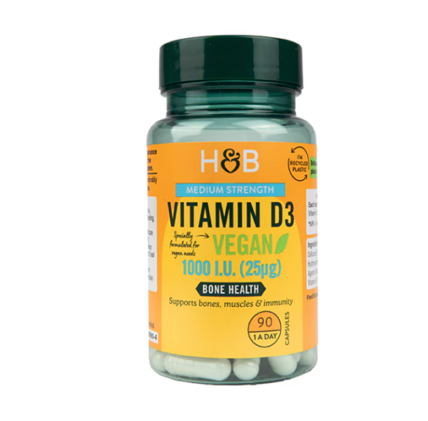 Holland & Barrett Vitamin D3 1000 I.U 25ug 90 Tablets