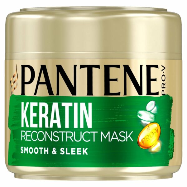 Pantene Smooth and Sleek Keratin Hair Mask, 300 ml - Image 7