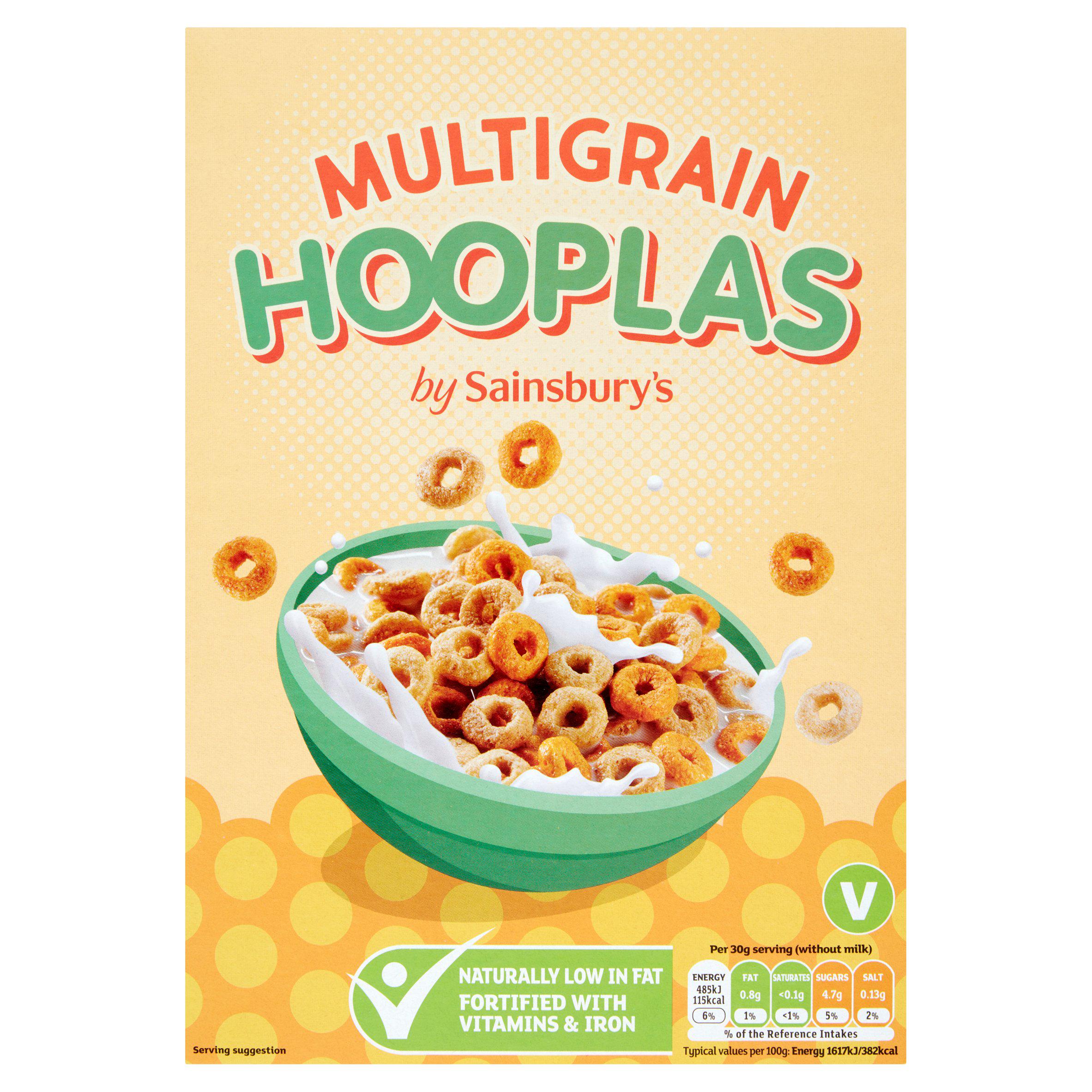 Sainsbury’s Multigrain Hoops Cereal 375g Britannia.lk