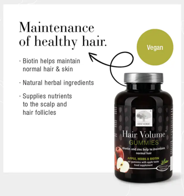 New Nordic Hair Volume Supplement 60 Gummies - Image 2