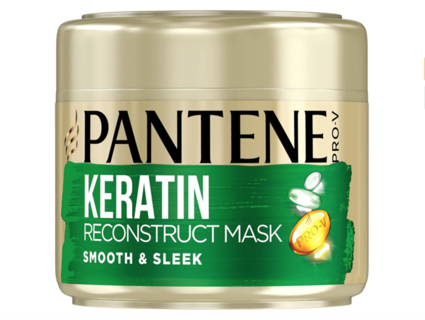 Pantene Smooth and Sleek Keratin Hair Mask, 300 ml