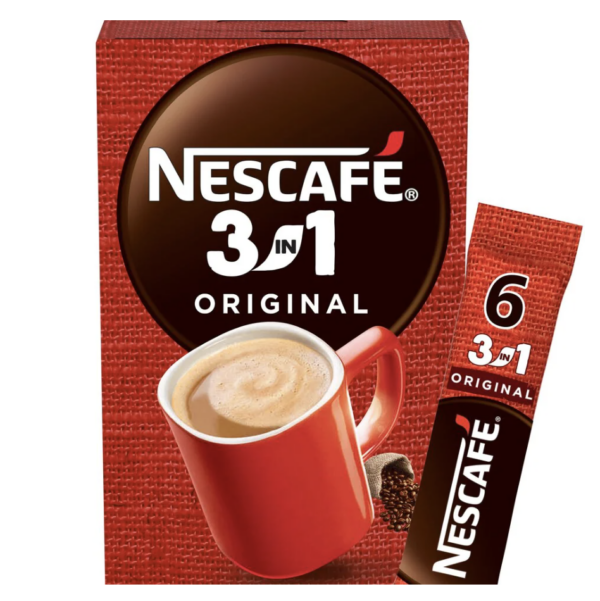 Nescafe 3in1 Original Coffee Sachets 6x16g