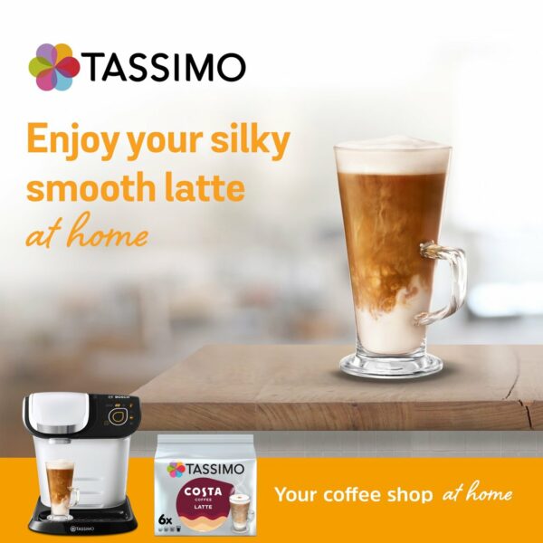 Tassimo Costa Latte Coffee Pods 6 per pack - Image 3