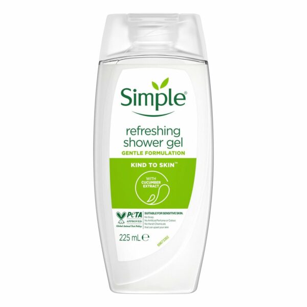 Simple Refreshing Shower Gel 225ml - Image 2