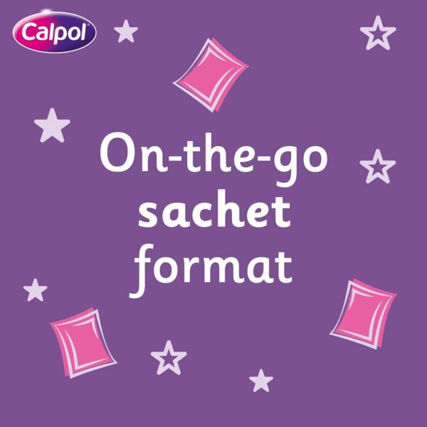 Calpol Sugar Free Infant Oral Suspension Strawberry Flavour 2+ Months 12 x 5ml Sachets - Image 3