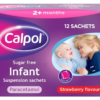 Calpol Sugar Free Infant Oral Suspension Strawberry Flavour 2+ Months 12 x 5ml Sachets - Image 2