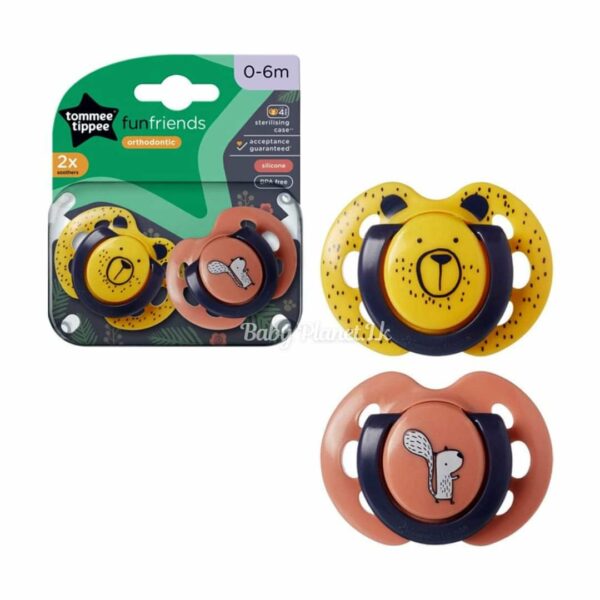 Tommee Tippee Funfriends Orthodontic Soothers 0-6m