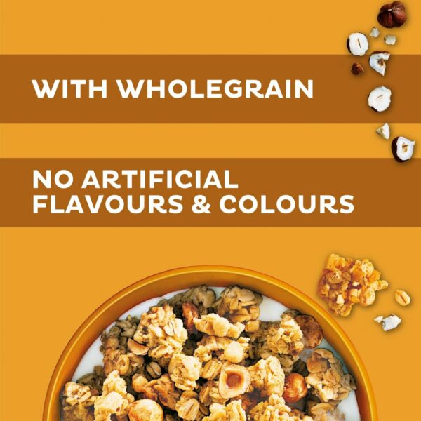 Kellogg's Crunchy Nut Granola Caramelised Hazelnuts Breakfast Granola 380g - Image 2