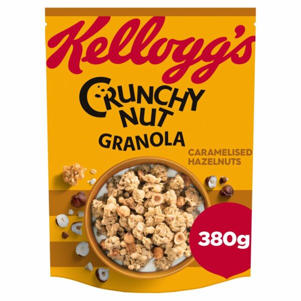 Kellogg's Crunchy Nut Granola Caramelised Hazelnuts Breakfast Granola 380g