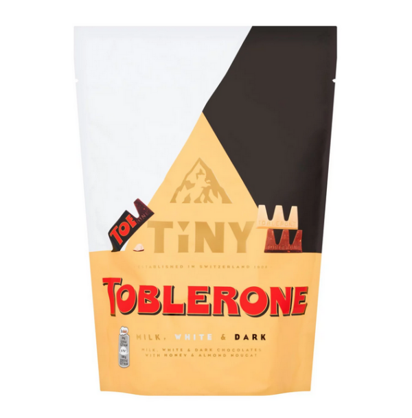 Toblerone Tiny Milk/White/Dark Chocolate Bars Pouch 280g