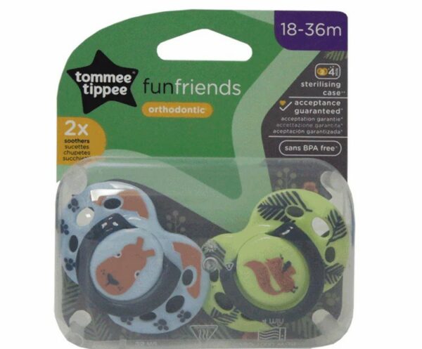 Tommee Tippee Funfriends Orthodontic Soothers 18-36m
