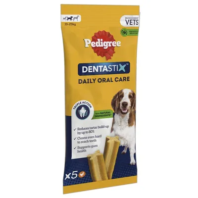 Pedigree Dentastix Daily Oral Care 10-25Kg 5per pack 128g