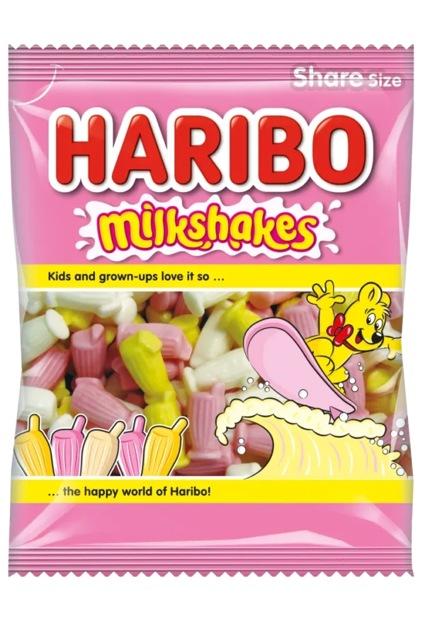 HARIBO Milkshakes Share Size Bag – 154g
