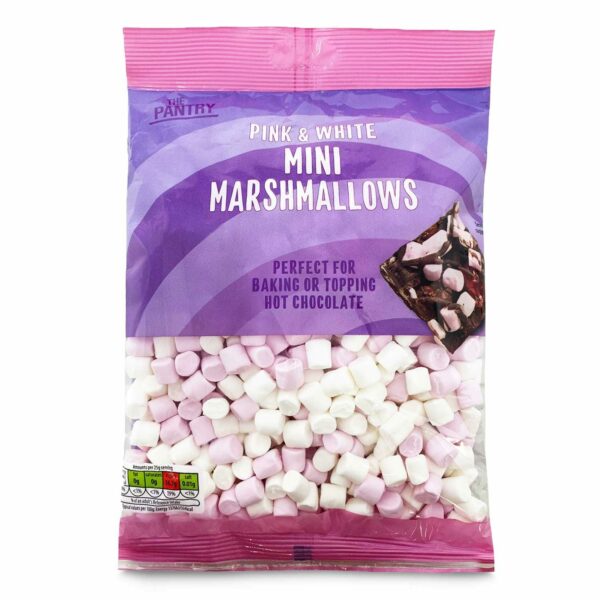 The Pantry Pink & White Mini Marshmallows 180g