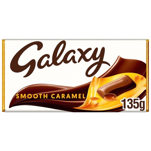 GALAXY Smooth Caramel Chocolate Block Bar 135g