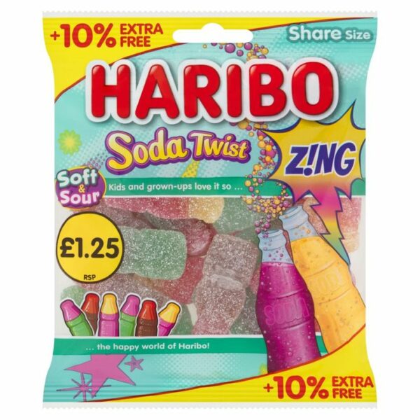 Haribo Soda Twist Zing 154g