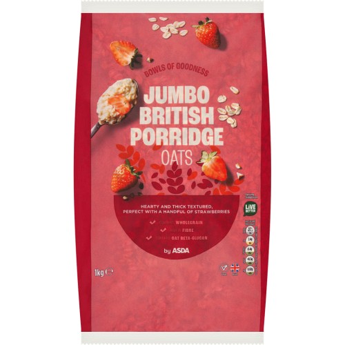 ASDA Jumbo British Porridge Oats 1kg