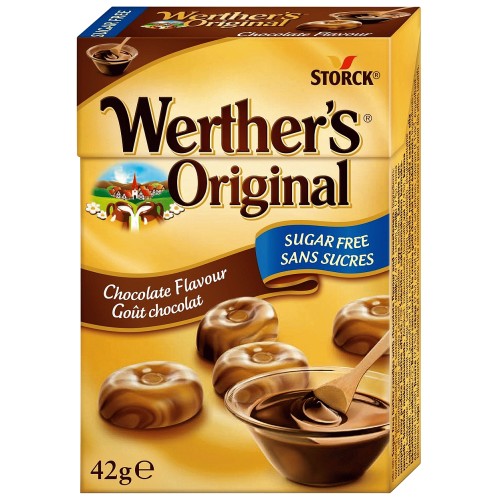 Werther's Original Chocolate Flavour Sugar Free 42g