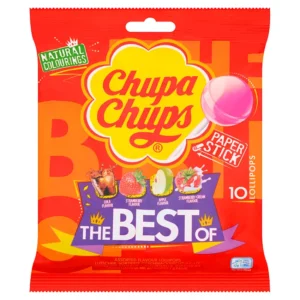 Chupa Chups The Best of 10 Assorted Flavour Lollipops 10x 120g