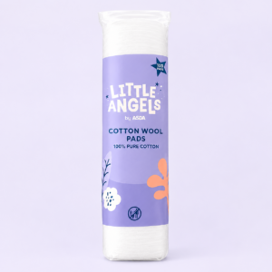 Little Angels Cotton Wool Pads – 100 Pack (100% Pure Cotton)